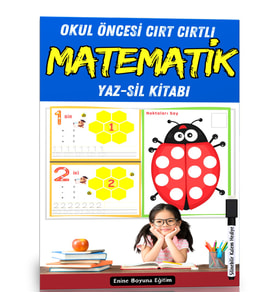 Okul Öncesi Cırt Cırtlı Matematik YAZ-SİL Seti