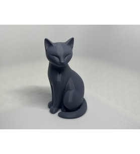Kedi Heykeli Dekoru Karbon Malzeme (Çok Renkli)