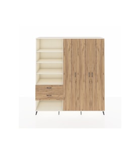 Hyperion Dolap 16 Raflı 2 Çekmeceli 3 Kapaklı 220x44x243 Aytaşı-Çam/Çam