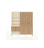 Hyperion Dolap 16 Raflı 2 Çekmeceli 3 Kapaklı 220x44x243 Aytaşı-Çam/Çam
