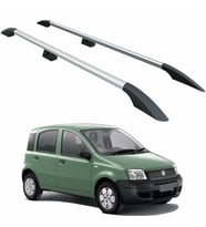 Fiat Panda 169 (2003-2012) Araç Üstü Alüminyum Tavan Yan Rayları Plus Serisi - Gri