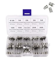 Cam Sigorta Seti 6x30 mm 72 Adet 9 Çeşit 250V Kutulu