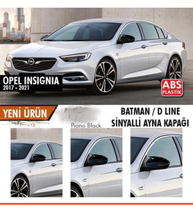 Opel İnsignia B Batman Yarasa Ayna Kapağı Piano Black / 2017-2021