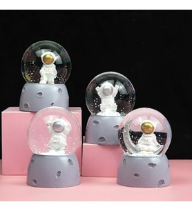 Mini Işıklı Astronot Kar Küresi