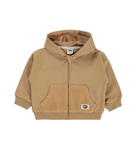 Civil Baby Etiketli Basic 6-18 Ay Hırka - Kahverengi (Camel)