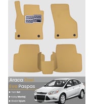 FORD FOCUS 3 (2011-2014) Uyumlu EVA Paspas Tam Set–Araca Özel,Su Geçirmez,Kolay Montaj