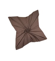 Mısırlı Eşarpları Queen Krep Düz Renk Eşarp 110x110 Cm (Sütlü Kahve)