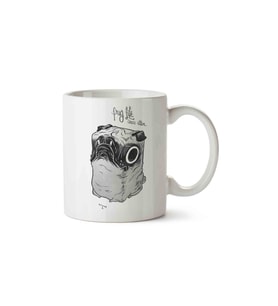 Pug Life Illustration Porselen Kupa Bardak