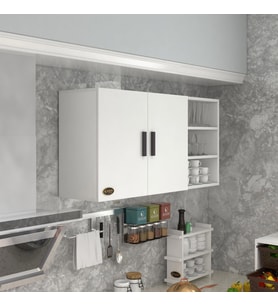 Kenzlife hazır mutfak fulvus22 byz 060*120*22 mutfak banyo dolabı kapaklı raflı (Karışık)