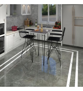 Knsz masa sandalye takımı hem105zengin grisyh 070*070 2 sandalye syhsyh kolçaklı