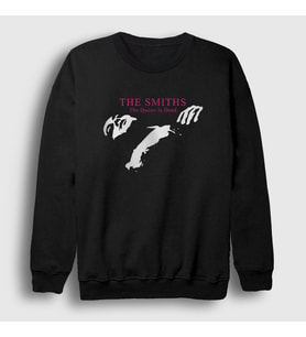 Presmono Unisex Siyah The Queen Is Dead The Smiths Sweatshirt 525128tt