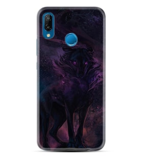 Huawei P20 Lite Mate 10 20 Lite Pro P40 Lite KılıfDesemli Silikon Black Purple Wolf 1791