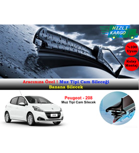 Peugeot 208 Muz Silecek Takımı 2012-2016