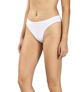 Jiber Kadın Pamuklu Likralı Bikini Külot 655 - 6 Adet (Beyaz)