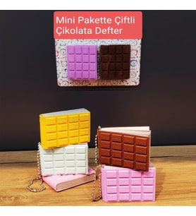 Mini Çiftli Çikolata Not Defteri