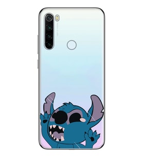 Redmi Note 8 Uyumlu Stitch Desenli Şeffaf Telefon Kılıfı