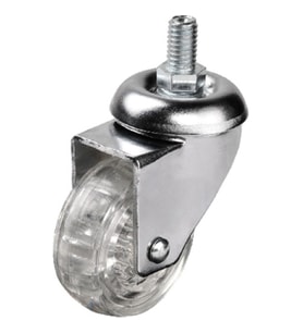 Hts 302 - 50x20 mm Şeffaf Makaralı Vidalı Teker TG-V 5081