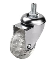 Hts 302 - 50x20 mm Şeffaf Makaralı Vidalı Teker TG-V 5081