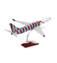 ZekUpp - Maket Uçak - Boeing 737-800 1/100 - BORDO MAVİ TARAFTAR Özel Tasarım Model Uçak