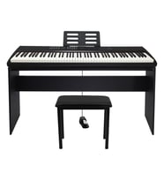 Jwin Sapphire SDP-112 Çekiç Aksiyonlu 88 Tuşlu Dijital Piyano Taşıma Çantası Hediyeli + Tabure