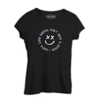 Louis Tomlinson - Queens don't Need Crown Siyah Kadın Tshirt