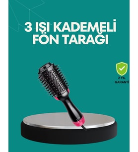 Kurutmalı Saç Şekillendirici Fönlü Fırça 1200 Watt Güç
