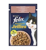 Felix Sensations Somonlu Karidesli Kedi Konservesi 85 Gr