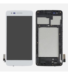 LG K8 Lcd Ekran Dokunmatik Çıtalı K350TR A+++Süper Kalite (Beyaz)