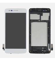 LG K8 Lcd Ekran Dokunmatik Çıtalı K350TR A+++Süper Kalite (Beyaz)