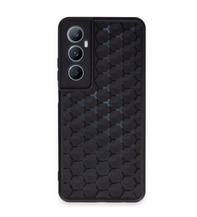 Realme C65 Kılıf Petek  Kapak - Siyah