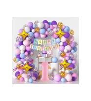 1 Yaş 100 Lü Makoron Renk Balon Zincir Set