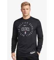 Nike Boston Celtics Legend Practice Sweatshirt SS Crew Black Logolu Unisex Günlük Sweatshirt Siyah