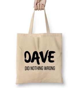 DAVE DID NOTHING WRONG Bez Çanta Uzun Saplı