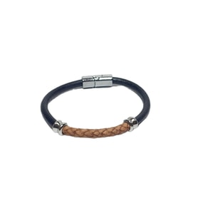 JTSS26BLK1791 ALAŞIMLI METAL KİLİT HAKİKİ DERİ JANTİ BİLEKLİK