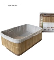 BAMBU BEZLİ KATLANIR KUTU DİKDÖRTGEN