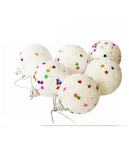 Party Marty Yılbaşı Süsü Karlı Top 4Cm 6Lı