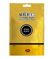 ARTDECO TOZ  KUMAŞ BOYASI 13 GR. SİYAH  Y-010T-1118