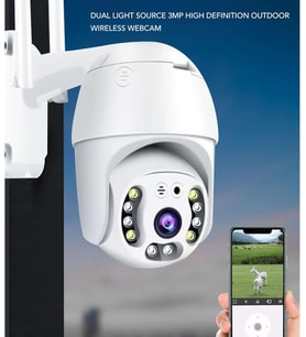 iP Kamera + 1080P SPEED DOME PTZ 2MP Dış Mekan IP Kamera Gece Görüşlü