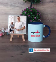 Fizyoterapist Fotoğraflı Dekoratif Taş, Kupa Bardak Beyaz Hediye (Model 3)