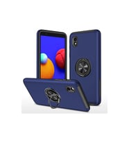 Samsung Galaxy A01 Core Kılıf Elit Yüzüklü Kapak - Lacivert