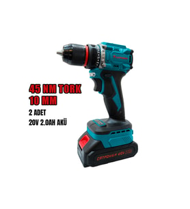 Kömürsüz Akülü Vidalama Seti 10mm 20V 2.0Ah, Güçlü ve Taşınabilir