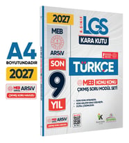 2027 LGS 8.Sınıf TÜRKÇE Karakutu MEB Çıkmış Soru Modülü Video/PDF Çözümlü Konu Konu Son 9 Yıl