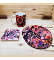 Wassily Kandinsky Set 1 - Kupa-Mousepad-Doğal Taş Bardak Altlığı 1