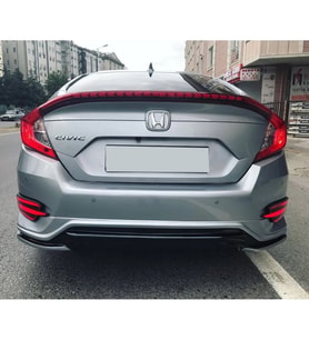 Honda Civic Fc5 Turbo Arka Ek Mat Siyah Plastik Karlık