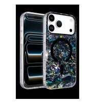 Onegif Apple İphone 17 Pro Max Mila Dalgalı Magsafe Kapak - Lacivert