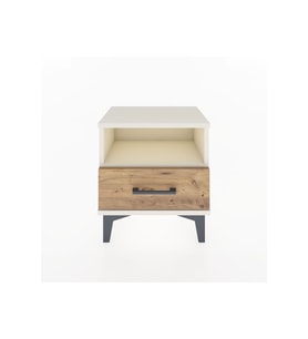 Arges Komodin Tek Raflı Tek Çekmeceli 44x30x48 Aytaşı-Çam