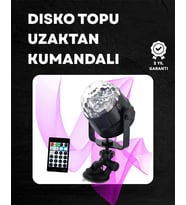 Kompakt Tasarımlı, Döner Renkli Led Disko Topu - Ev Ve Profesyonel Kullanım