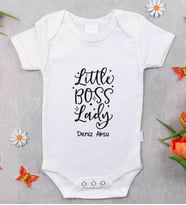 BK Kids İsimli Little Boss Lady Tasarımlı Bebek Body Zıbın - Model 1