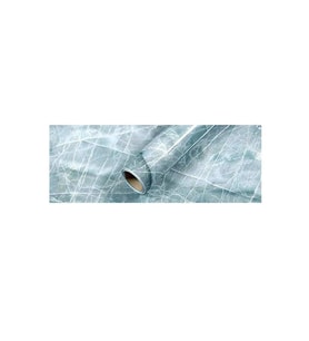 River World Mavi Renkte 5 metre 60 cm ebatında Su Geçirmez Yapışkanlı Mermer Deseni Olan Masa Tezgah Mutfak Folyo Sticker