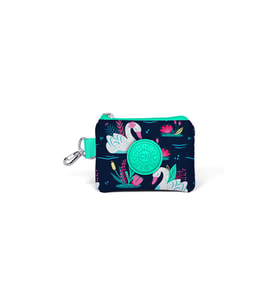 Coral High Kids Neon Mercan Lacivert Kuğu Desenli Bozuk Para Çantası 21748